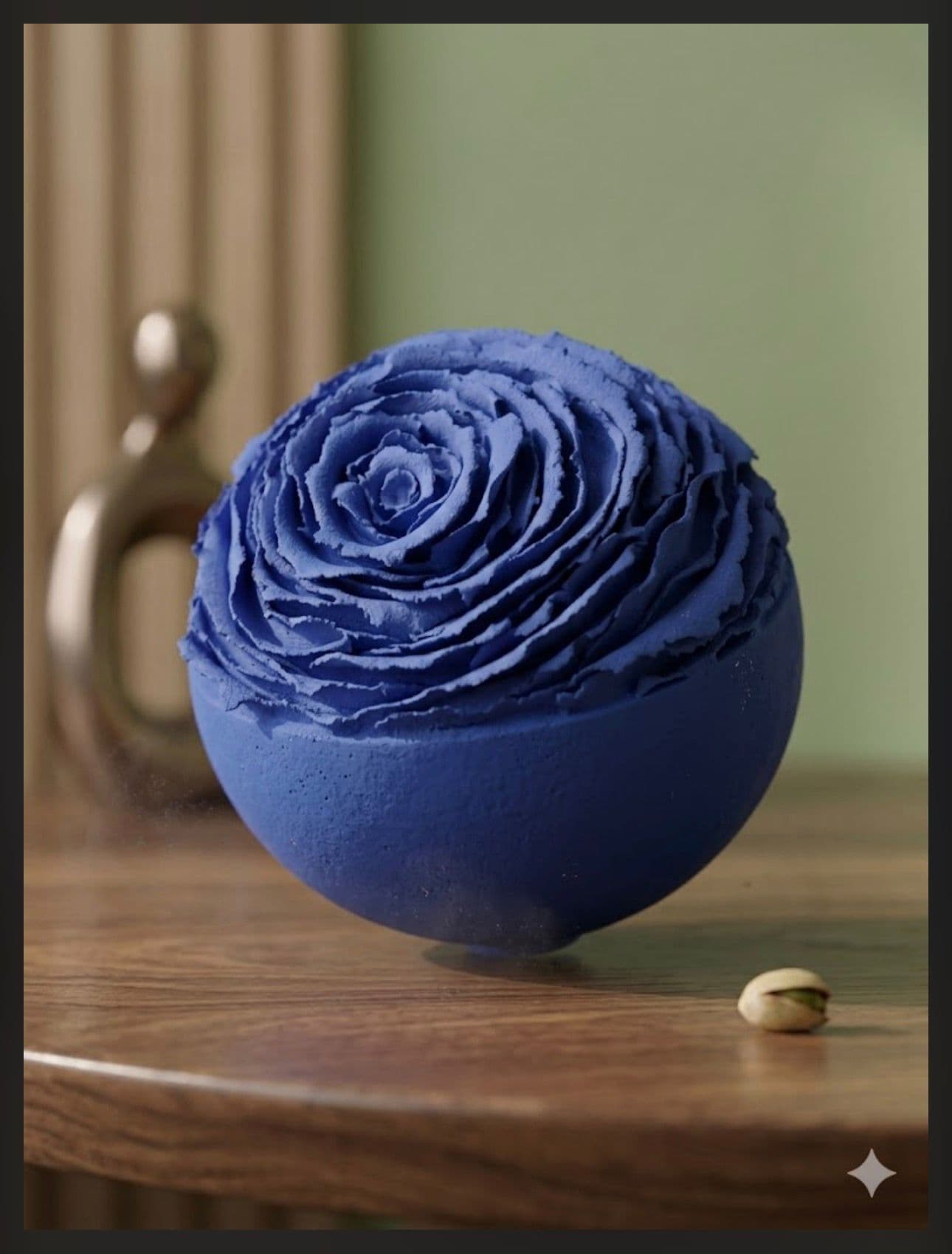 la sphere — argile ciment, pièce unique Blanche Béraud